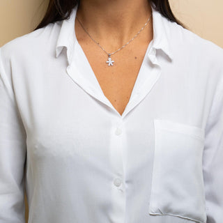 Collana Con Bimbo In Argento 925%