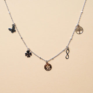 Collana Con Pendenti In Argento 925