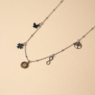 Collana Con Pendenti In Argento 925