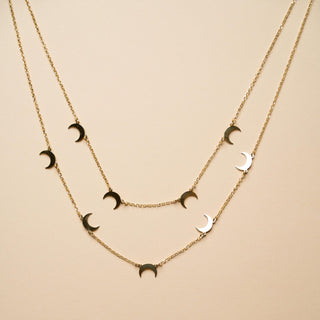 Collana Con Lune In Argento 925