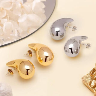 Orecchini A Goccia "Drop Silver" in Argento 925%