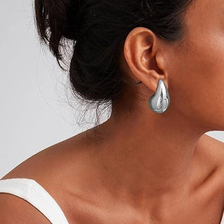 Orecchini A Goccia "Drop Silver" in Argento 925%