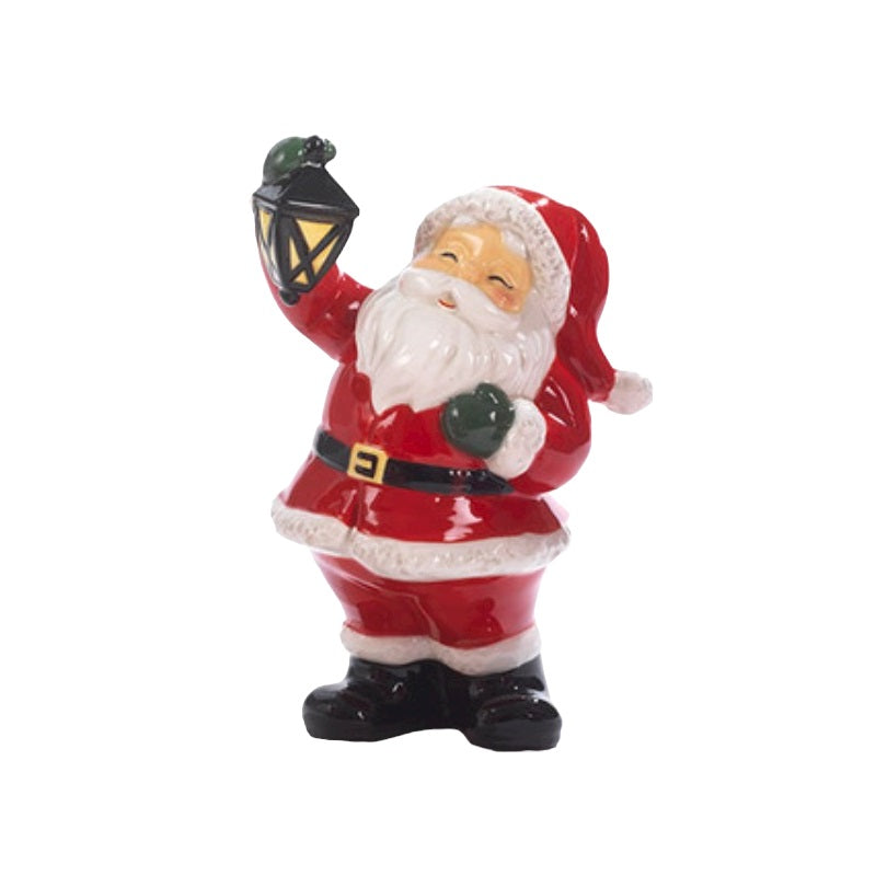 Babbo Natale Con Lanterna Luminosa Da Esterno – Altezza 180 Cm, 40 LED, Con Trasformatore