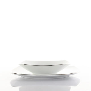 Servizio di Piatti+Caffè 36 Pz. "Square-O Platin" Weissestal