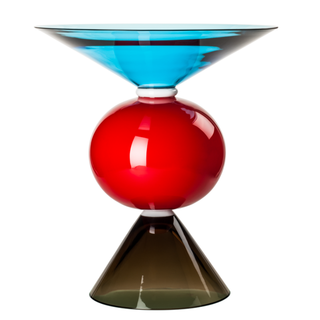 Vaso Rosso/Tortora/Acquamarina "Oman" Venini