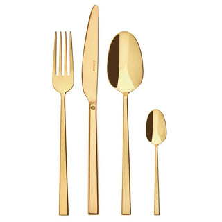 Servizio Posate 24 pz Rock Gold Sambonet