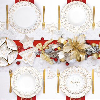 Servizio di Piatti+Caffè "Christmas Lights" 48 Pz. per 12 Persone  Easy Life