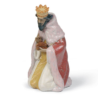 Scultura Re Gaspare Gres Lladrò