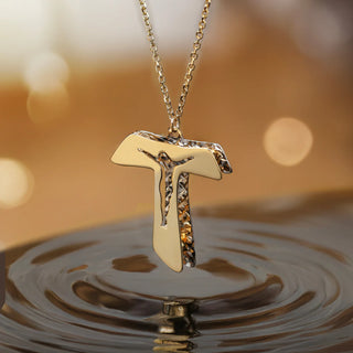 Collana Croce Tau Corpus Lux Dana L’Or 9 Carati