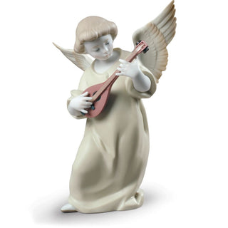 Scultura "Angelo Con Mandolino" Lladrò