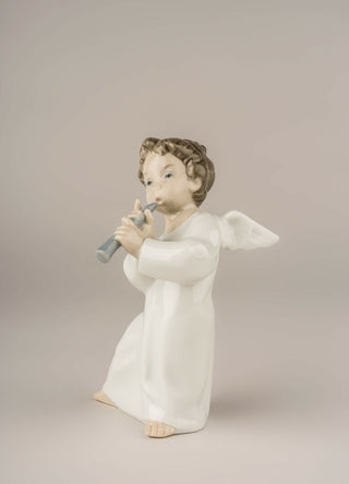 Scultura Angioletto Con Flauto Lladrò