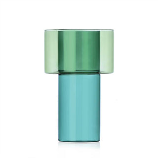 Vaso Grande Petrol-Green "Boreale" Ichendorf Milano h. 20.5 cm.