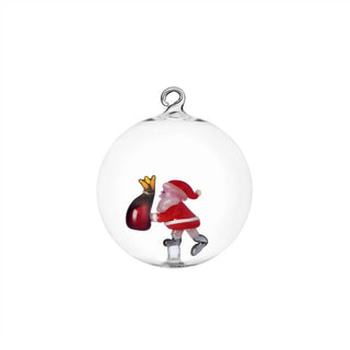 Palla Babbo Natale "Christmas Tales" Ichendorf Milano Ø8 cm.