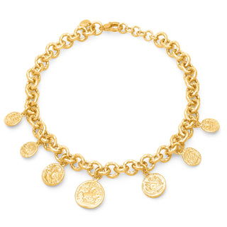 Collana Girocollo Pueblo Monete Giovanni Raspini