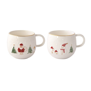 Set 2 Tazze Mug "Let is Snow" Easy Life