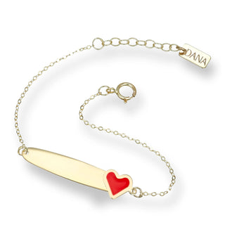 Bracciale Cuore Portafortuna Dana L’Or 9 Carati