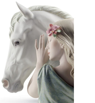 Scultura Donna "Compagno Fedele" Edizione Limitata Lladrò