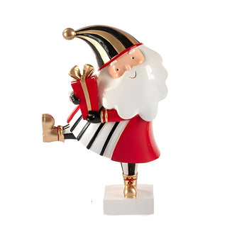 Babbo Natale con Pacco Dono "Nàvel" Paben h.19.5 cm.