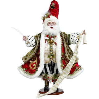 Santa Claus Chacking His List "Holly and Ivy di Mark Roberts" Goodwill 63.5 cm.