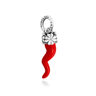 Charm Corno Rosso Quadrifogli Piccolo Giovanni Raspini