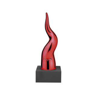 Bomboniera Corno Bongelli Nero/Rosso Preziosi h.17 cm.