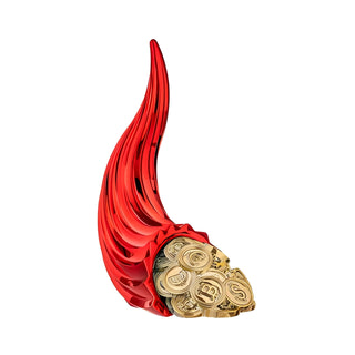 Bomboniera Cornucopia Rossa Bongelli Preziosi h.14 cm.