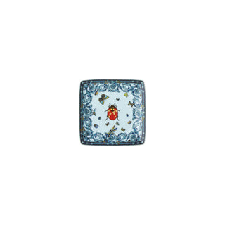 Bomboniera Coppetta Quadra Piana "30 Years Le Jardin de Versace" Rosenthal Versace 12 cm.