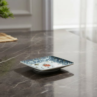 Bomboniera Coppetta Quadra Piana "30 Years Le Jardin de Versace" Rosenthal Versace 12 cm.