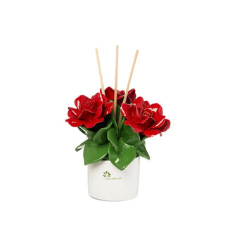 Bomboniera Profumatore Rose Rosse i Gli Alberelli h.13 cm.
