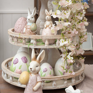 Decoro Uovo con Tulipani