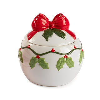 Contenitore Sfera con Fiocco "Nàvel" Paben h.18.8 cm.