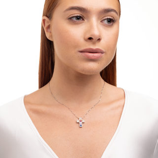 Collana Croce Rainbow