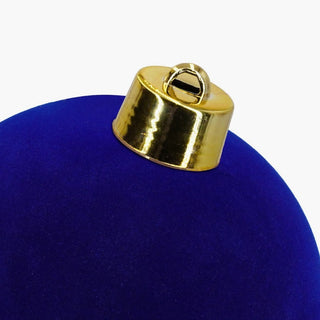 Sfera Natalizia in Velluto Blue Ø 20 cm.