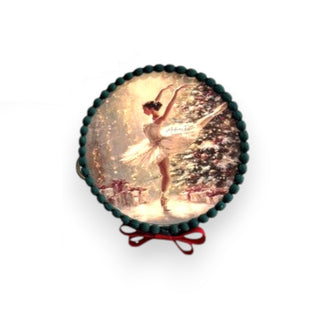 Tamburello Appendino Schiaccianoci dei Sogni Madame Fioccò Ø13 cm.