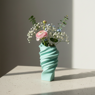 Bomboniera Vaso Squall Mint Rosenthal h. 15 cm.