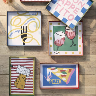 Vassoio Rettangolare Pizza "Summer Time" Andrea Fontebasso 40x26 cm.