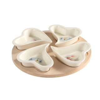 Bomboniera Set Antipastiera 4 Ciotoline Paben 26.6x12.7 cm.