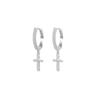 Orecchini Croci Silver Argento 925%