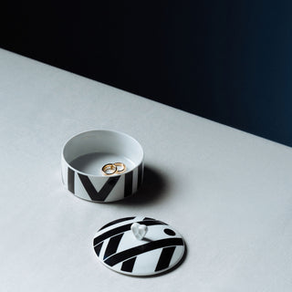 Scatola Portagioie "Home Monochrome" Rosenthal Versace 16x16 cm.