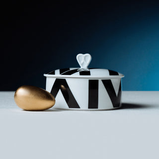 Scatola Portagioie "Home Monochrome" Rosenthal Versace 16x16 cm.