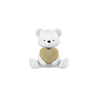 Bomboniera Orsetto Con Cuore Oro Bongelli Preziosi h.10 cm.
