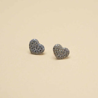 Orecchini Cuori Scintillanti in Oro 18kt