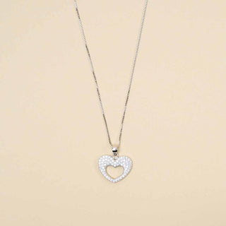 Collana "Sparkling Heart" in Argento