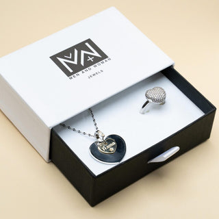 Collana + Anello Con Cuore MeWo