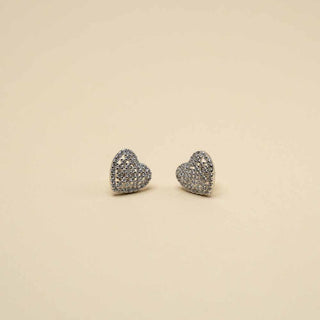 Orecchini Cuori In Argento 925%