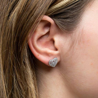 Orecchini Cuori In Argento 925%