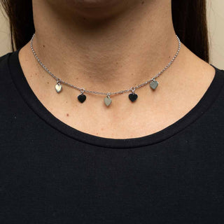 Girocollo Silver Hearts in Argento