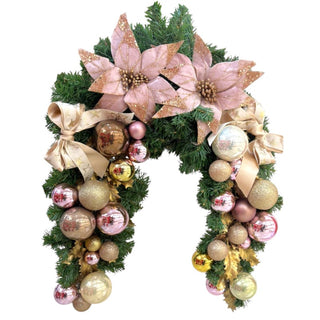 Ghirlanda "Merry Christmas" Decorata a Mano