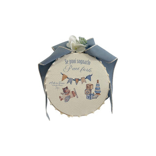 Bomboniera Tamburello New Born Collection Madame Fioccò Ø10 cm.