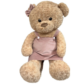 Teddy Orsetto Rosa Fiori di Lena h.90 cm.